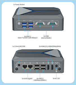 Không quạt công nghiệp <span class=keywords><strong>Mini</strong></span> PC Intel Twin Lake N150 Dual <span class=keywords><strong>Ethernet</strong></span> Port <span class=keywords><strong>mini</strong></span> máy tính <span class=keywords><strong>2</strong></span> RS232 Ba M.<span class=keywords><strong>2</strong></span> <span class=keywords><strong>Mini</strong></span> PCIE 4K HD hiển thị kép - Product Image 2