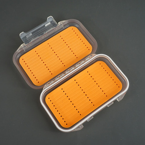 Selco 140*95*30mm accessoires de pêche portables <span class=keywords><strong>Orange</strong></span> ABS boîte à mouches leurres de pêche boîte de leurre à mouche - Product Image 5