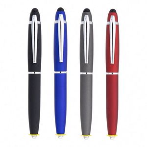 High Quality Custom Logo LED Light <b>Multi</b>-Function Metal Ballpoint for Stylus <b>Pen</b> 1.0 mm Writing Width for Business or School - Product Image 2