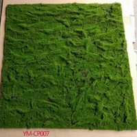 Tapis de mousse artificielle vert terreux avec granulés de terre et base floquée pour terrarium, bonsaï, modèle de diorama, décoration de paysage