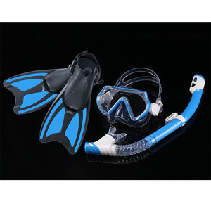 Set de Máscara, Snorkel y Aletas de Buceo para Niños, Talla XS, Color Azul, Material TPRPP, Equipo de Natación - Product Image 3