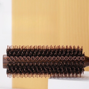 Brosse à cheveux en bois avec logo personnalisé, poils de sanglier, peigne afro, brosses à cheveux écologiques pour femmes - Product Image 5