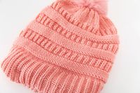 Bonnet tricoté en acrylique avec pompon détachable, logo et étiquette personnalisés, style slouchy hip-hop, chaud et épais, doublé pour l'hiver