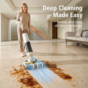 Cordless Brushless Motor Wet Dry Vacuum <b>Cleaner</b> with HEPA Filtration Self-Cleaning Hard Floor Scrubber and LED Display - Product Image 6