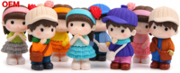 Set Figur Pasangan untuk Hiasan Kue, Miniatur Resin Plastik, Mainan Model Boneka, Dekorasi Kue Pernikahan, Ulang Tahun, Hari Jadi, Taman Peri