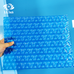 Cubierta de Piscina de Burbujas de PE Ligera Personalizada por el Fabricante con Enrollador Manual a Prueba de Polvo para Piscinas - Product Image 2