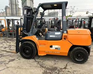 De bons chariots élévateurs du Japon ont utilisé 50 chariot élévateur 7FDN 50 mini chariot élévateur diesel du Japon d'occasion de 5 tonnes avec une bonne qualité - Product Image 4