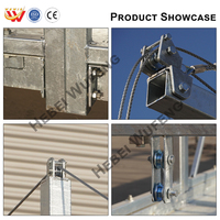 Plateforme suspendue de nettoyage de vitres WuFeng Industrial Design, modèles en alliage d'aluminium ZLP630 ZLP800, capacité de charge 630 kg/800 kg/1000 kg