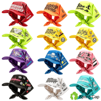 Casquette de baseball personnalisée pour festival de musique, avec motif de sublimation, protection solaire, style bandana, pour rappeur, vente en gros