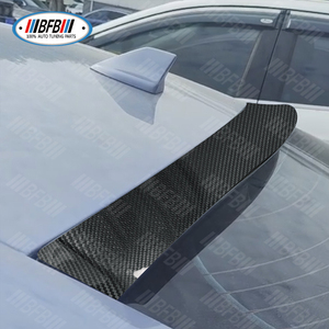 Alerón de techo de ventana trasera de fibra de carbono seco Real para <span class=keywords><strong>Ford</strong></span> <span class=keywords><strong>Mustang</strong></span> 2015-2024 estilo frontal de cubierta trasera de cola de pato individual - Product Image 6