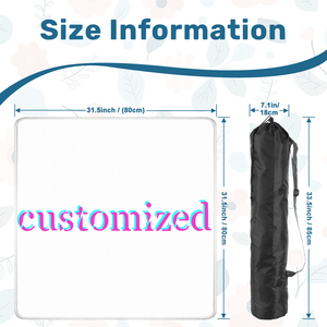 Tapis de Mahjong pliable en forme de marguerite rose audacieux Durable anti-dérapant réduction du bruit jeu Surface fête nouveautés Stock fabriqué en Chine - Product Image 2