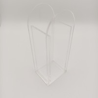 Table de centre pour plantes hydroponiques en acrylique transparent poli, forme géométrique personnalisée ODM, légère, moderne et élégante, pour la maison