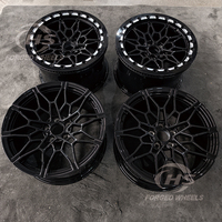 Jantes forgées sur mesure OEM 19 20 5x112 5x120 noires à décalage, avec beadlock, pour BMW M2 M3 M4 M5 G80 G82 X3M X4M