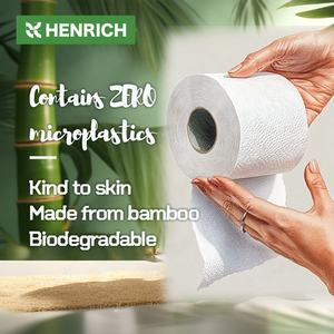 <span class=keywords><strong>Papier</strong></span> <span class=keywords><strong>toilette</strong></span> 2 plis gaufré en bambou, doux, écologique, rouleaux jumbo pour hôtels et commerces, vente en gros, impression personnalisée - Product Image 2