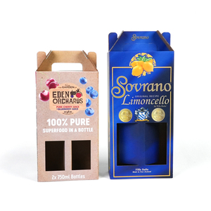 Boîtes de bouteilles de vin imprimées avec logo personnalisé Emballage d'expédition en carton écologique pour boissons - Product Image 3