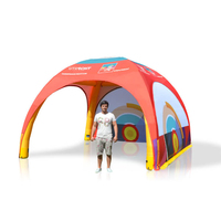 Tente gonflable géante de 20*20 pieds avec logo personnalisé, dôme publicitaire pour salon professionnel, événement en plein air