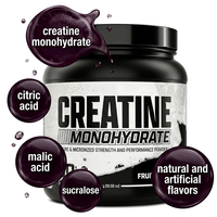 Creatina Monohidrato en Polvo de Frambuesa Azul de Alta Calidad, Marca Privada OEM, con Recuperación de Fuerza Muscular para Mujeres