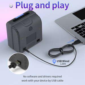 Gtcodestar USB nhúng máy quét mã vạch 2D Máy quét đa hướng có dây đầu đọc mã vạch Máy tính để bàn nền tảng máy quét mã vạch QR - Product Image 4