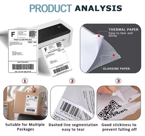 Etiquetas de dirección de embalaje térmico compatibles con, pegatinas de papel para impresora <span class=keywords><strong>Brother</strong></span>, para comestibles y promoción, de la marca para la impresora <span class=keywords><strong>Brother</strong></span>, de la marca de fábrica, de la mano, de la marca de fábrica, de la marca <span class=keywords><strong>Brother</strong></span>, para el producto de la compra y promoción - Product Image 5