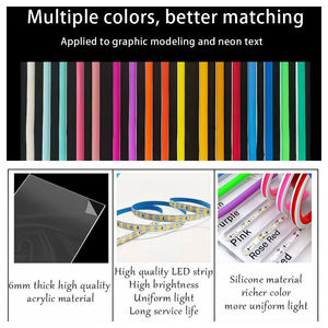 Letrero de Pared LED de Neón Personalizado al por Mayor con Texto Original de Better Together, para Dormitorio, Sala de Estar, Regalo para Amigos, Acrílico Personalizable - Product Image 3