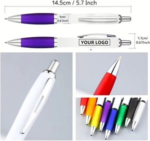 Wholesale Black <b>Ink</b> Custom Ballpoint Pen With Business Advertising Gift Logo Plastic - Product Image 3