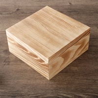 Boîte en bois personnalisée avec logo, couvercle à charnière, en pin massif, pour souvenirs et cadeaux, boîte de rangement en bois