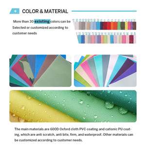 OEM Outdoor Octagonal Pet Playpen Washable Oxford Fabric <b>Foldable</b> <b>Dog</b> Fence Breathable Mesh Soft Sided Pet Enclosure - Product Image 4