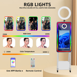 Phong Cách Mới Ngay Lập Tức In Ảnh Gian Hàng Gương Ảnh Tự Sướng 21.5 Inch Màn Hình Cảm Ứng Ma Thuật Gương Photobooth Máy Với Máy In Khay - Product Image 3