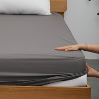 Poche profonde pour coussin 6-15 "Lavable en machine sans vinyle Housse de matelas imperméable pleine grandeur Couvre-lit doux respirant et silencieux