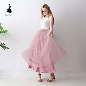 <span class=keywords><strong>Falda</strong></span> Larga de Tul de 7 Capas y 100 cm para Mujer, Ideal para Bodas y Fiestas - Product Image 4