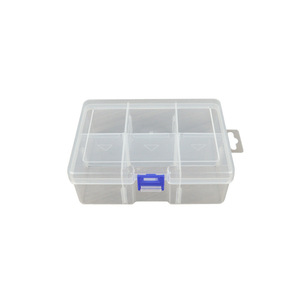 Transparent Storage Box 6 Compartment With Lid Jewelry Bead Organizer Screw Box DIY Sorting Case Desktop Organizer - Product Image 5