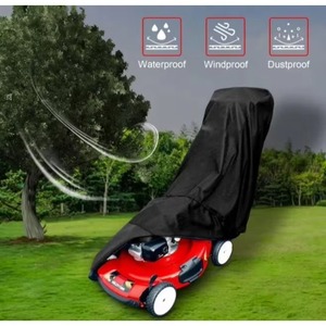 Échantillon Gratuit Housse de Tondeuse à Gazon d'Extérieur Robuste en Oxford Imperméable Anti-UV Ajustement Universel avec Cordon de Serrage Sac de Rangement - Product Image 3