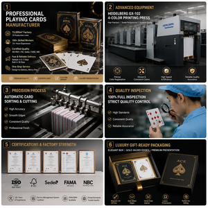 Jeu de cartes de luxe plaqué or personnalisé, coffret cadeau premium pour mariage, jeu de cartes en plastique imperméable, cartes de <span class=keywords><strong>poker</strong></span> anime japonais - Product Image 5