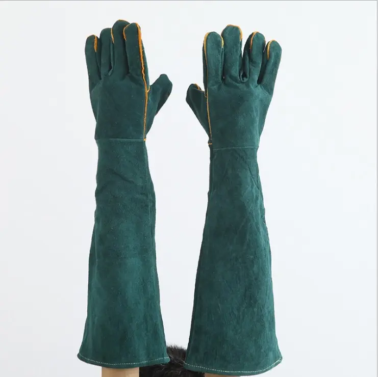 Gants de protection en cuir pour reptiles Gants de manipulation pour reptiles Gants anti-rayures pour chiens de compagnie