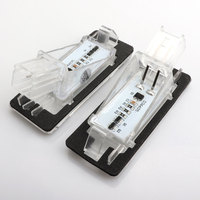 Nouvelles lumières de plaque d'immatriculation LED super brillantes pour voiture, étanches, en ABS, lampe d'immatriculation pour Duster 2010, économie d'énergie, 12V 3W