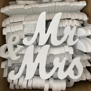 Letrero Decorativo de Madera con la Palabra MR&<span class=keywords><strong>MRS</strong></span> para el Día de San Valentín, Bodas y Fiestas - Product Image 5