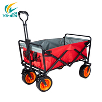 Chariot de pique-nique d'extérieur, portable, pliable, pour la pêche, le jardin, le parc, le camping, les courses, chariot à main