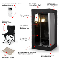 Nouvelle Arrivée Tente de Sauna Infrarouge Portable Professionnelle à Chauffage Sec Moderne avec Oxford + Aluminium Composé pour Thérapie Détox à Domicile
