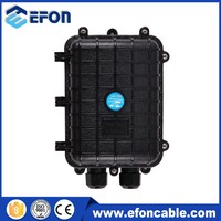 Caja de Empalme de Fibra Óptica Impermeable IP66 de PVC de 96 Núcleos con Prensaestopas