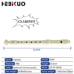 SD01 Hebikuo Style allemand 8 trous ABS Soprano Recorder Open Design Flûte <span class=keywords><strong>Instrument</strong></span> <span class=keywords><strong>de</strong></span> <span class=keywords><strong>musique</strong></span> pour cadeau - Product Image 2