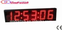 Écran LED d'extérieur à succès avec fonction graphique, puces à tube rouge, pour aéroport, garantie 1 an, horloge et température, prix bas