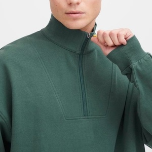 Sudadera de Hombre con Cuello Alto y Cierre de Cremallera, Ligera, de Felpa Francesa, con Logotipo Personalizado, Estampada, para Verano/Otoño, Cómoda - Product Image 3