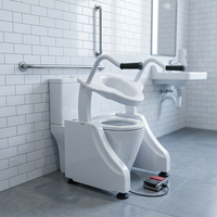 Rehausseur de siège de toilette à batterie longue durée, entretien simple pour la maison et les établissements d'aide à la vie