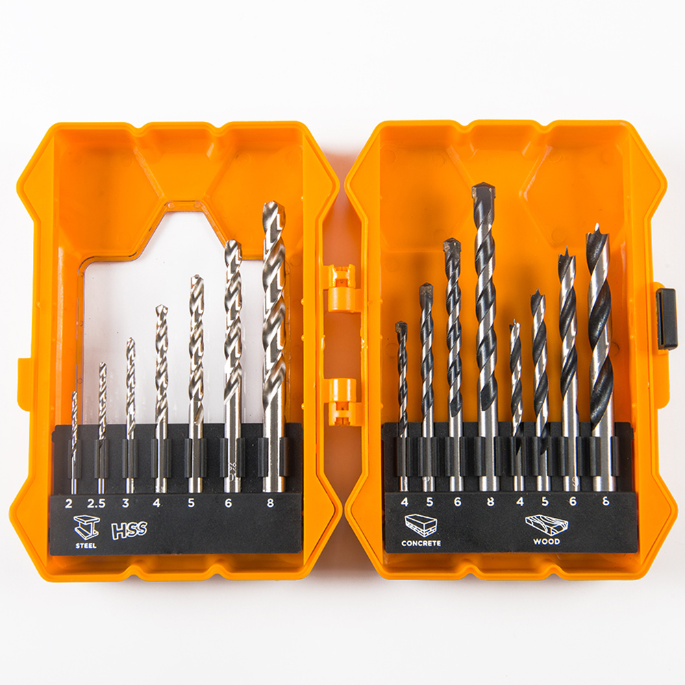17 шт. Многофункциональные комбинированные карбидные металлические деревянные каменные Быстросменные сверла из быстрорежущей стали набор инструментов для сверления