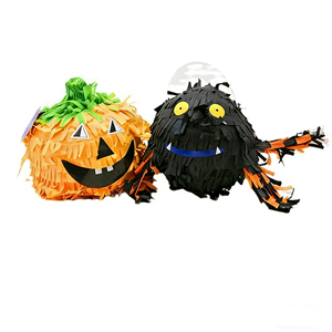 Halloween Pumpkin Eco-friendly Paper Pinata Factory Price Candy Knocking Toy for Children Indoor Use Festive Party Decorations - Product Image 2