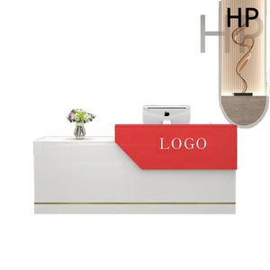 Balcão de Caixa para Loja, Mesa de Recepção para Pequenas Lojas de Roupas, Salões de Beleza e Cabeleireiros, Design Simples, Modelo 1 - Product Image 1