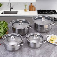Ensemble d'ustensiles de cuisine 8 pièces en acier inoxydable poli de luxe, moderne, résistant au four et au lave-vaisselle, prix fabricant, unique et neuf