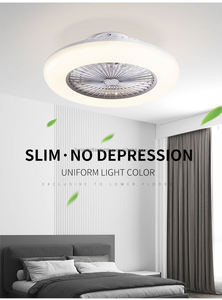 <span class=keywords><strong>Ventilador</strong></span> de <span class=keywords><strong>Techo</strong></span> Moderno Plateado de 5 Aspas de ABS con Luz LED, Control Remoto, Compatible con Tuya, <span class=keywords><strong>Alexa</strong></span> y Google App, <span class=keywords><strong>Ventilador</strong></span> Inteligente para Dormitorio - Product Image 2