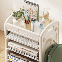 Étagère murale étroite double face, mobile, pour rangement domestique, support pour cartable, étagère latérale amovible pour bureau