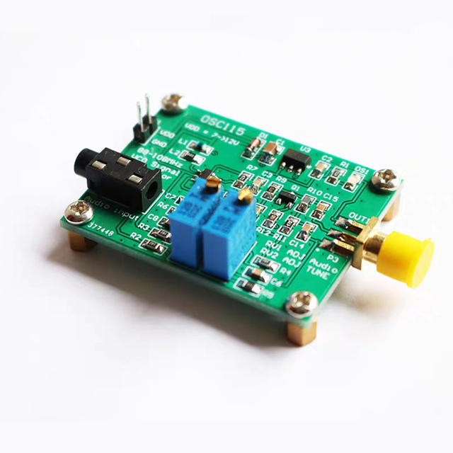 New BRIGHTWIN Radio Frequency RF Transmitter 88~108MHz VCO FM Audio Signal Generator Module 7-12V 42x35mm